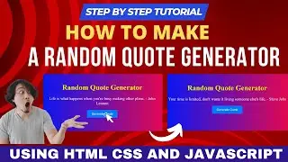 How To Build A Random Quote Generator With JavaScript And HTML | Generate Random Quote In JavaScript