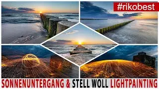 Fotowalk Darß Zingst - Sonnenuntergang fotografieren und steel wool photography in der blauen Stunde