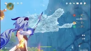 Genshin Impact- Ganyu Floating Ice Glitch???