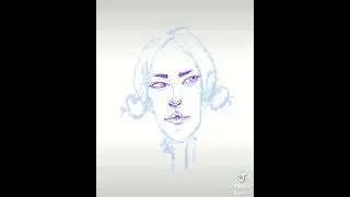 #digitalart #digitaldrawing #procreate #faces #eyes #mouth #nose #procreateart #speeddrawing