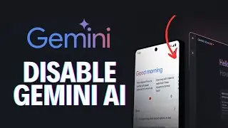 How to Disable Gemini AI 2024?