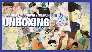 Manga Manhwa Merch Haul | nendos books fanart prints pin mail mofun collab goods
