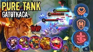MVP tank gatotkaca!!best emblem and build for roaming 2023