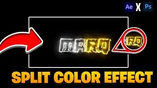 Photoshop + Adobe Tutorial: How To Do SPLIT COLOR Saber Light Overlay! Easy Tutorial!