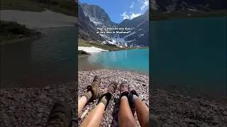 we didn’t know this place existed a few weeks ago 🏔️✨🩵 #travel #montana #glaciernationalpark #hike