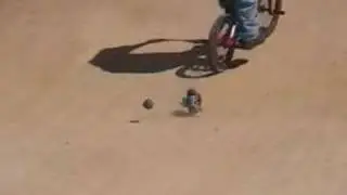 Venom Mini Giant Leo X gets run over by kid on BMX