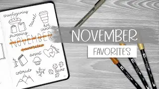 PLAN WITH ME || November 2019 Bullet Journal Setup - November Favorites