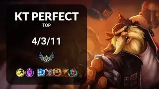 KT PerfecT Gragas vs Rengar TOP - KR CHALLENGER Patch 14.17