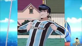 Personagens de JoJo com camisa de times