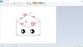 How To Draw In Computer| Envelope Drawing| MS Paint Step By Step| 