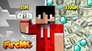 I BECAME A MILLIONAIRE IN @PSD1 MINECRAFT SERVER FIREMC