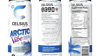 CELSIUS ~ARCTIC VIBE~ energy drink REVIEW [KIND OF LIKE NIGHTCORE FOR YOUR HEART]