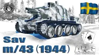 War Thunder: Sav m/43 (1944),  Swedish, Tier-2, Tank Destroyer