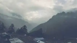 TimeLaps. Mountains in Nepal