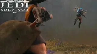 Star Wars Jedi: Survivor - Cal Clashes With A Bounty Hunter