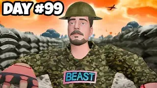 I Survived 100 Days In The Military in Fortnite!