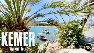 Kemer Turkey walking tour Morning | Evening time. Beach & centrum areas. Прогулка по Кемеру Турция