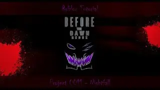 Roblox Tutorial - Before the Dawn REDUX - How to get Project 0011 Nightfall (Deluge Mountain)