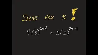 Solving an Exponential Equation