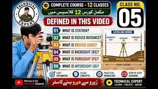 what is R.L, R.D, H.I in Survey || H.I Method || Line of Collimation Method || Leveling Survey||C#05