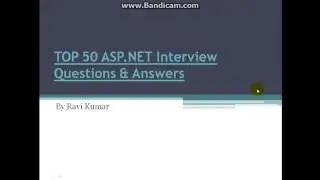 top 50 ASP.NET interview Questions with Answers