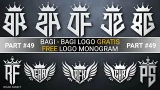 bagi bagi logo monogram 2 huruf  