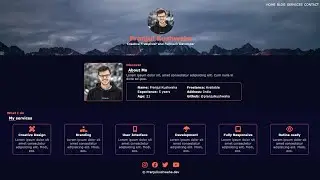 Personal Portfolio Design| Html CSS and Js | @Pranjultutorials