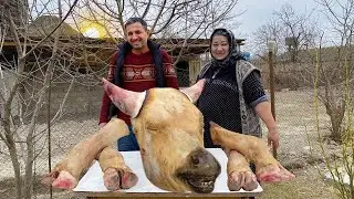 TRADITIONAL AZERBAIJANI DISH | KHASH FROM BIG BULL HEAD & HOOVES