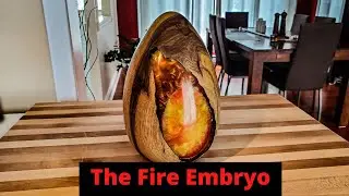 Wood turning - The Fire Embryo