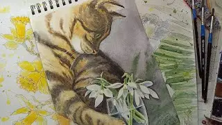 МОЙ НОВЫЙ СКЕТЧБУК / ЖИВОПИСЬ АКВАРЕЛЬЮ/ ПОЛЕЗНЫЕ СОВЕТЫ НАЧИНАЮЩИМ ХУДОЖНИКАМ /