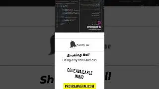 shaking the bell using only html And CSS when hover #webdesign