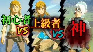 初心者vs上級者vs神　Noob vs Pro vs God【【ブレワイ】