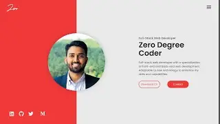 Responsive Portfolio website in react and free source code 🥳|Modern React Portfolio with animation