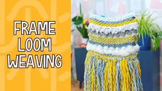 I tried loom weaving for the first time and broke the frame!