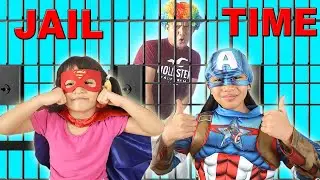Ira & Bella are SUPERHEROES Captain America & Supergirl Send People to JAIL Moral Story #pretendplay