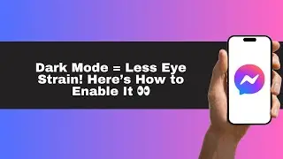 How to Turn ON Dark Mode in Messenger 🌙 | | Go DARK! How to Enable Messenger Dark Mode 🖤