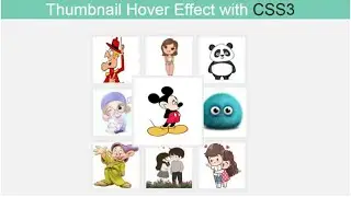 Thumbnail Hover Effect Image use Only css 2021||