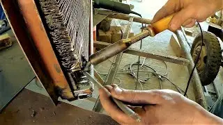 I am repairing a copper radiator.