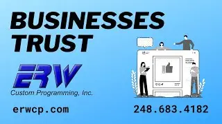 Businesses Trust ERW Custom Programming for Experience, Knowledge and Professionalism