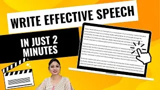 Write an Effective Speech Instantly | For Students, Teachers, and Professionals | @turningpoint15