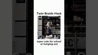 Twin Braids Hack Super Cute for School or Hanging Out • Braid Hairstyle Tutorial 🌷