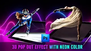 3D Pop Out Effect with Neon Color in Photoshop