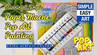 Pop Art Painting | Newspaper Pop Art | DIY