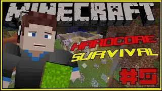 Minecraft: Hardcore Survival Let's Play Ep 5: Storage Housing!