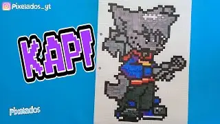 HOW TO DRAW KAPI FRIDAY NIGHT FUNKIN PIXEL ART - PIXELATED