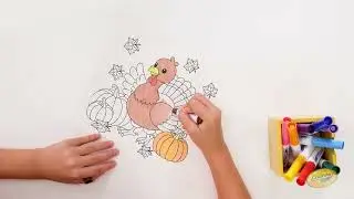 Crayola Color Wonder Thanksgiving Turkey Coloring Page