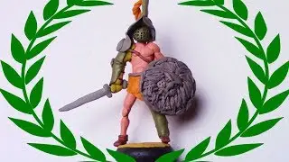 How sculpt gladiator of modeling clay