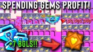🤑 SPENDING 50 MILLION GEMS ON VALENTINES GACHA (GEM PROFIT!!) | Growtopia