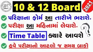 Std 10 and 12 Board Exam Date 2021,Board Exam Time Table 2021,Board IMP 2021,Exam Form Date 2021