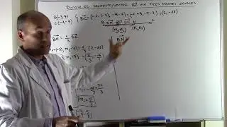 DIVIDIR UN SEGMENTO / VECTOR EN TRES PARTES IGUALES